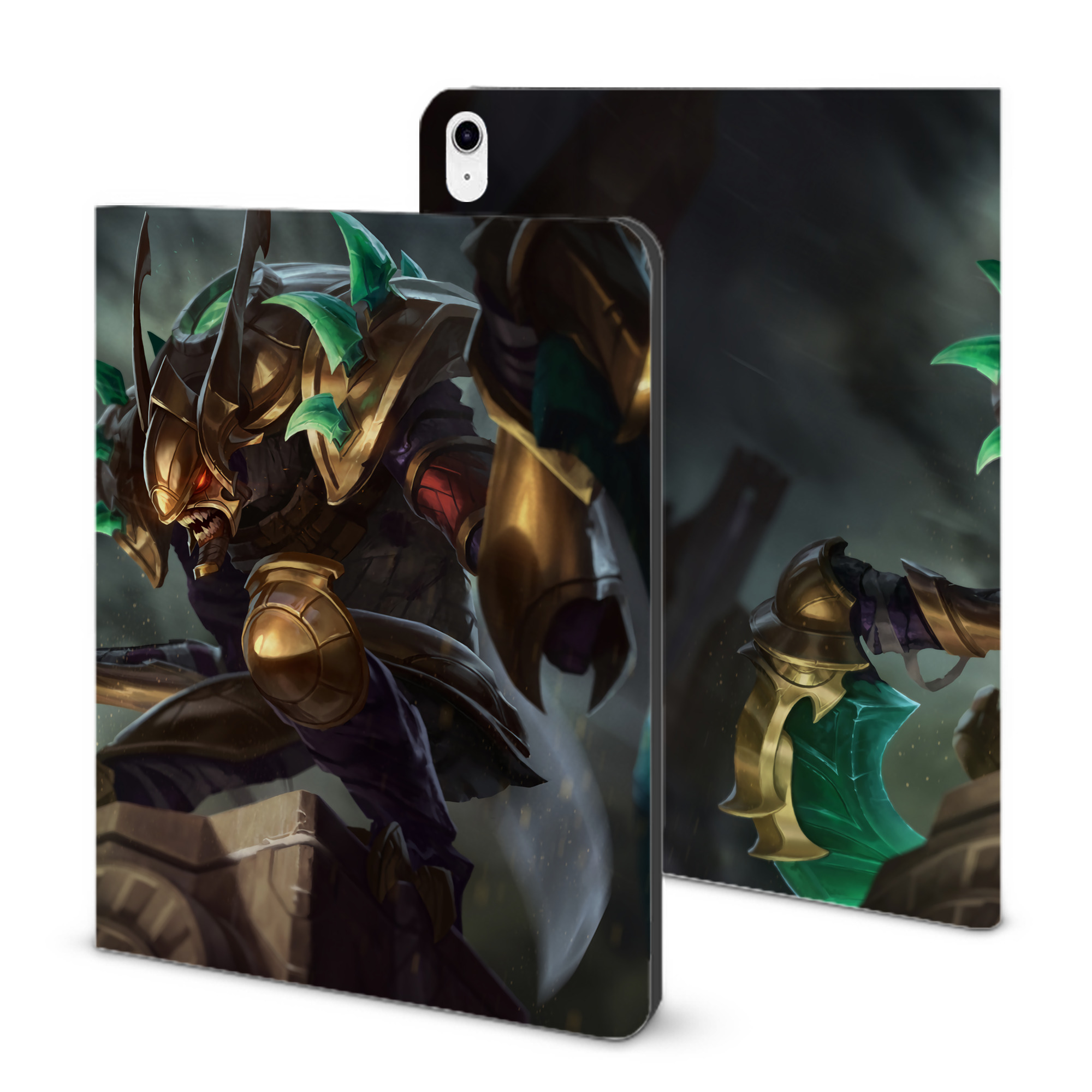（画像用） リーグ・オブ・レジェンド League of Legends LOL IPad ケース ブック型 PUレザー TPU 耐衝撃 軽量 薄型 ペン収納なし 全面保護 IPad 各モデル対応